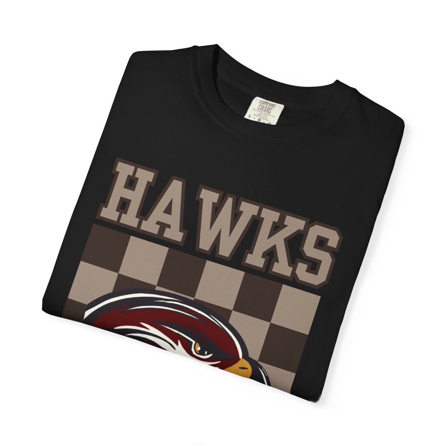 Checkered Hawks Tee - Comfort Colors