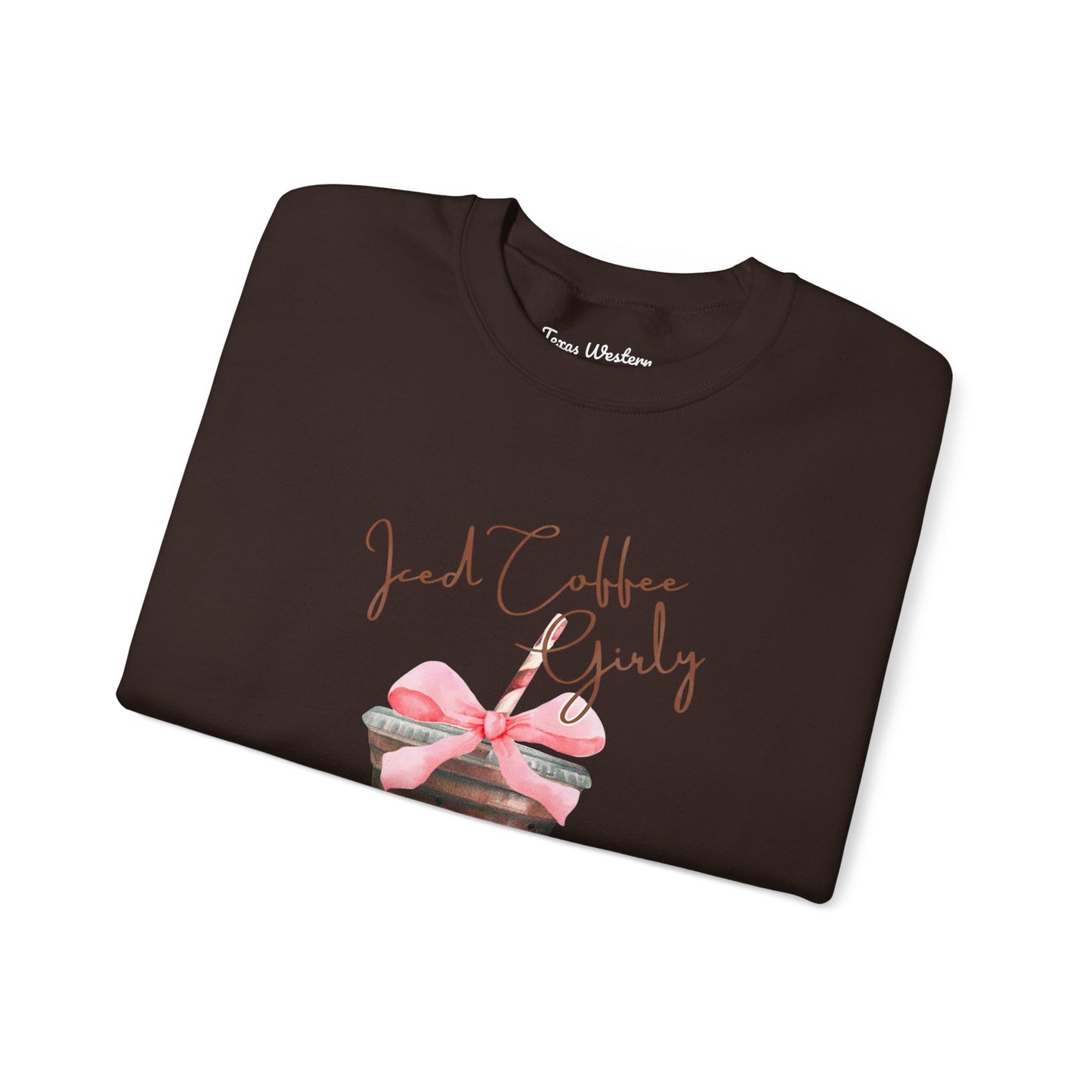 Iced Coffee Girly Crewneck - Gildan