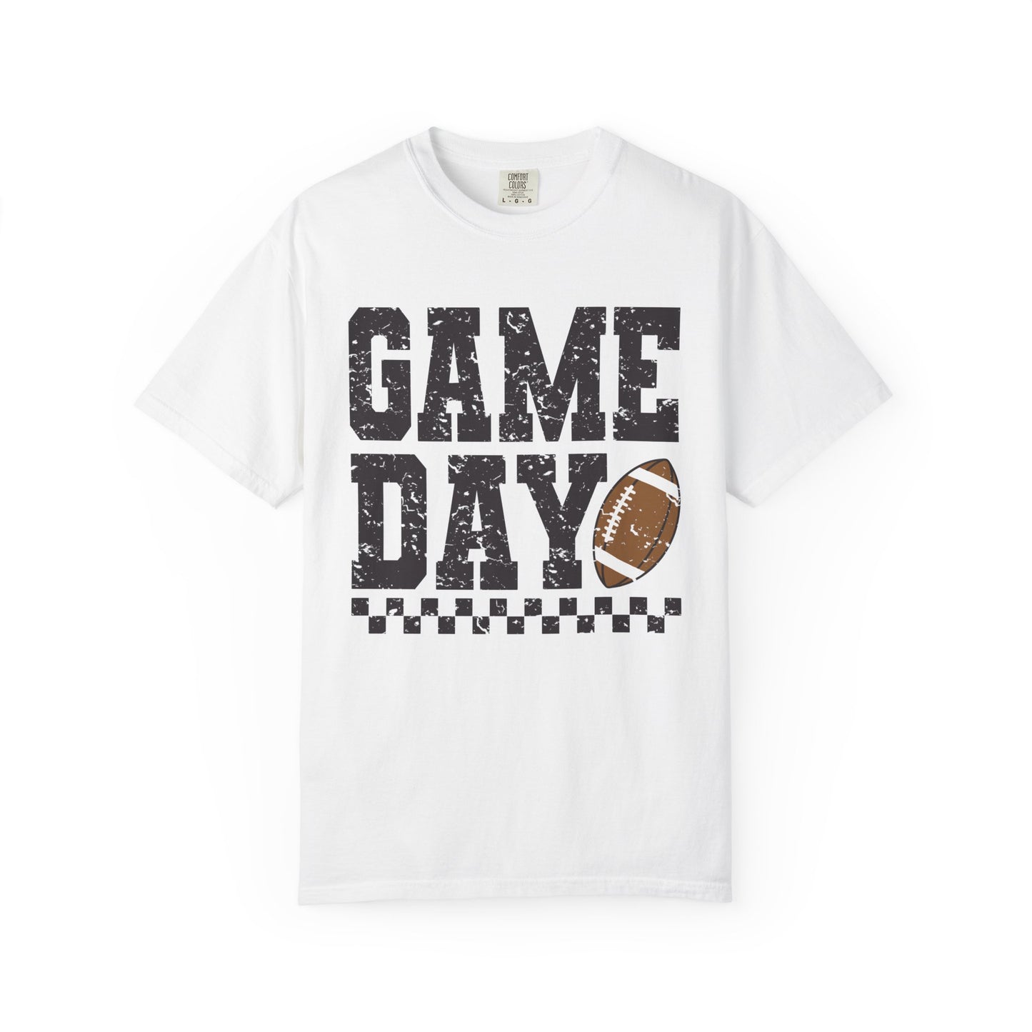 Game Day Checkered Tee - Comfort Colors