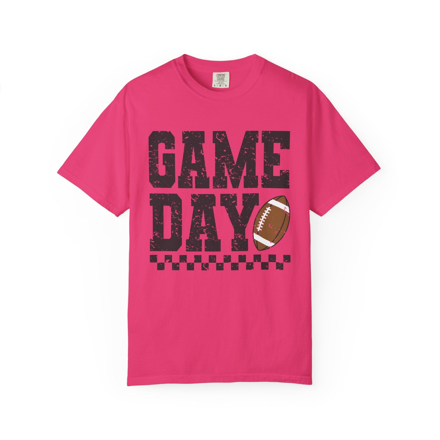 Game Day Checkered Tee - Comfort Colors