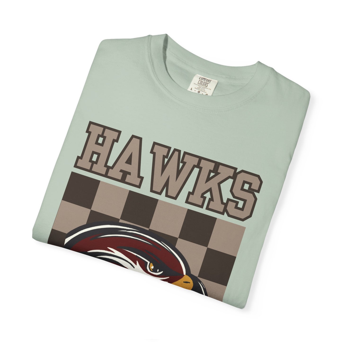 Checkered Hawks Tee - Comfort Colors