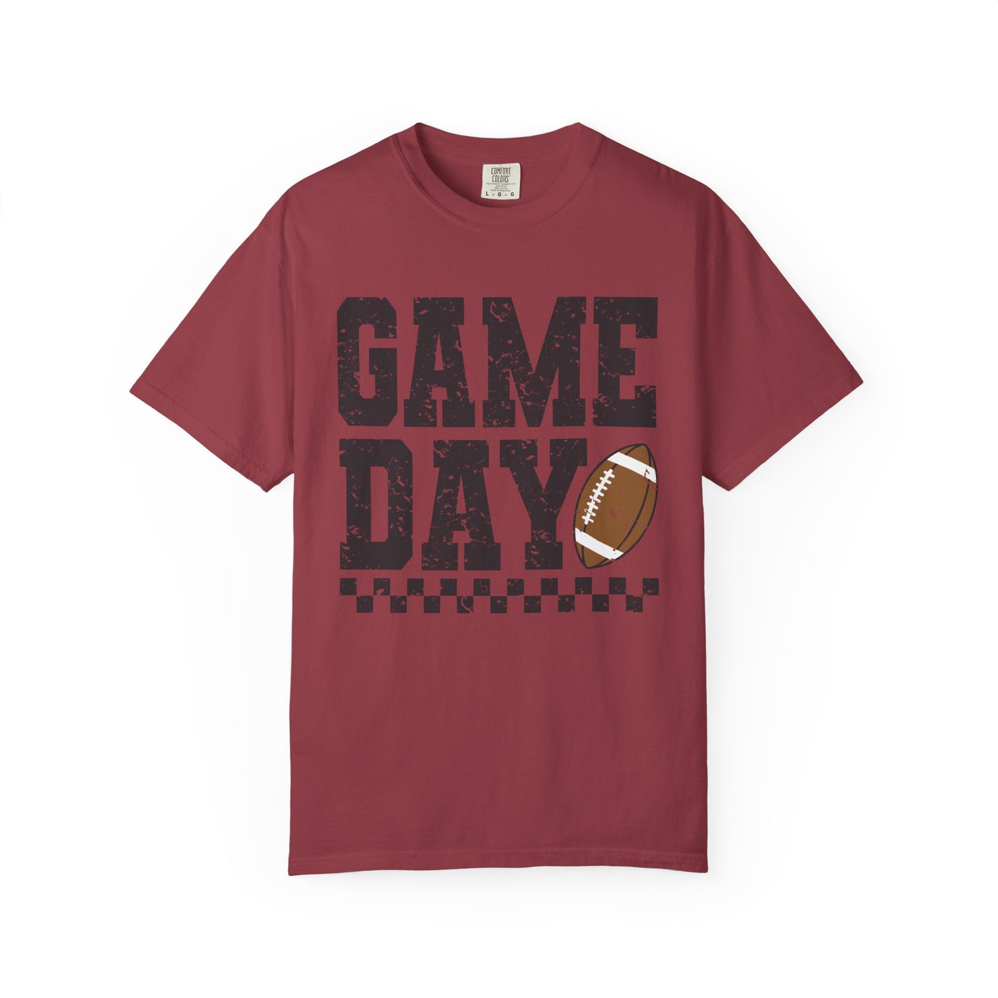Game Day Checkered Tee - Comfort Colors