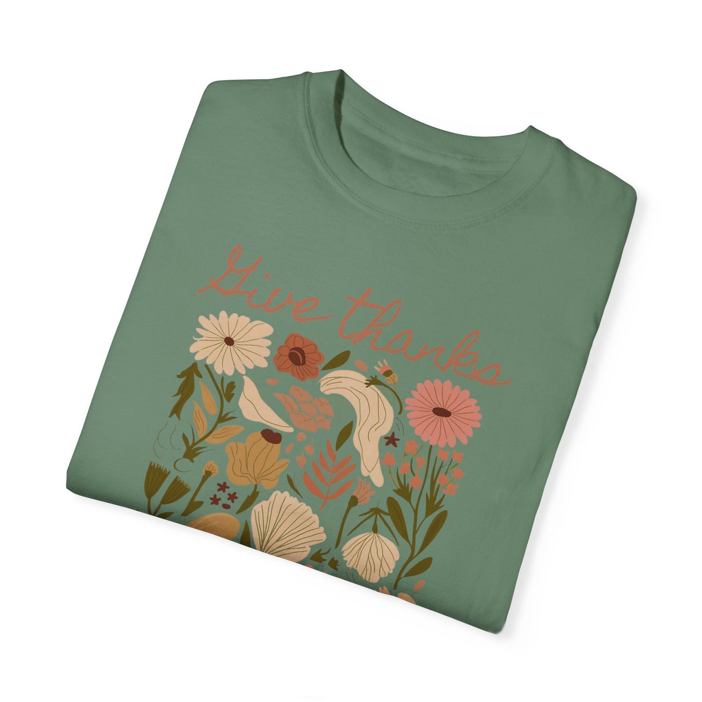 Give Thanks Boho Tee - Comfort Colors