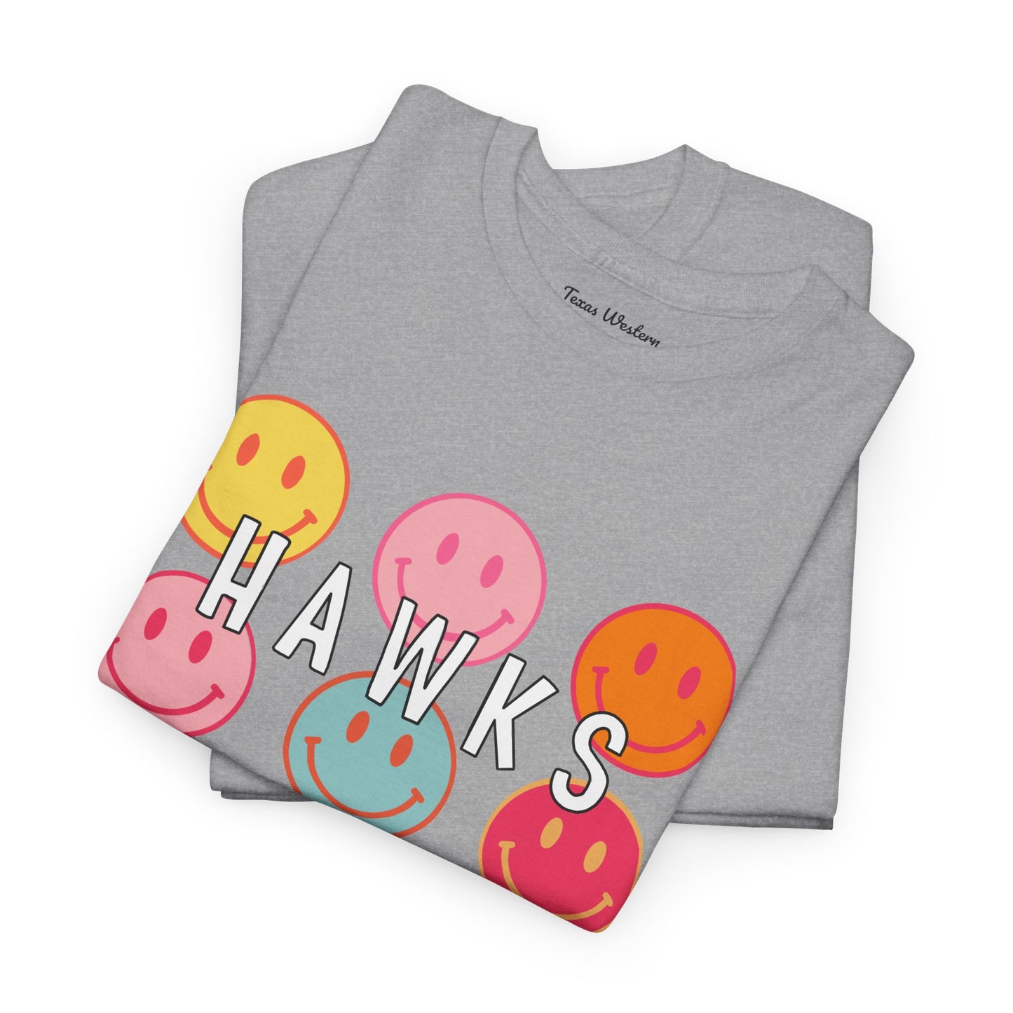 Hawks Smiley Tee - Gildan