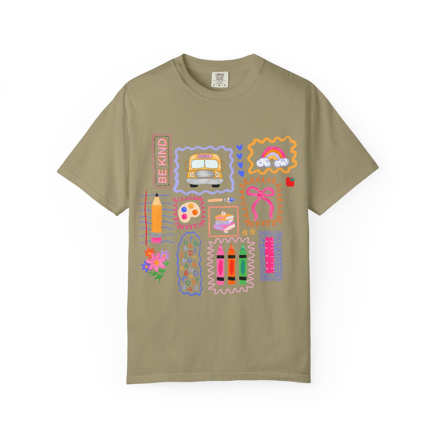 Back to School Collage Tee - Comfort Colors