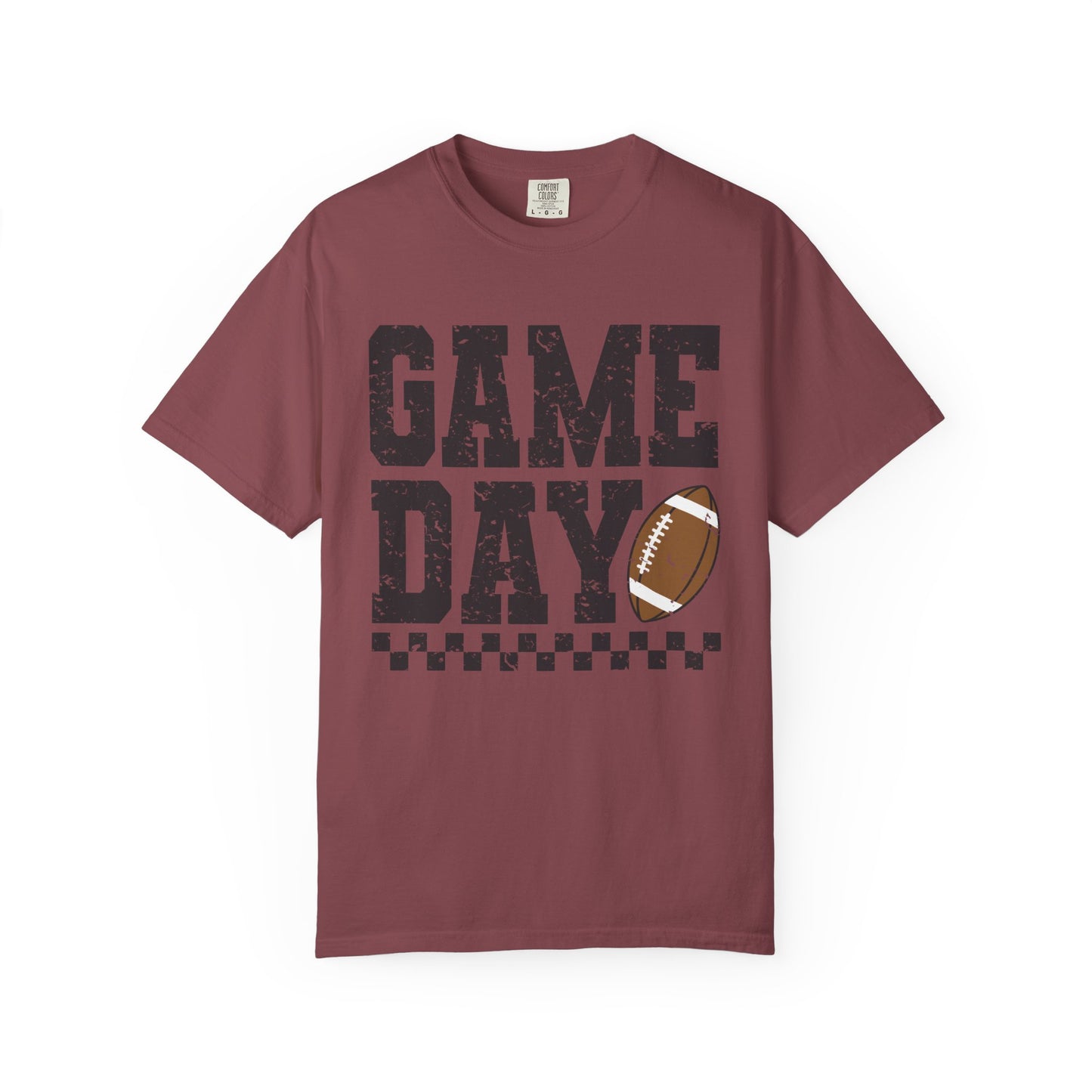 Game Day Checkered Tee - Comfort Colors