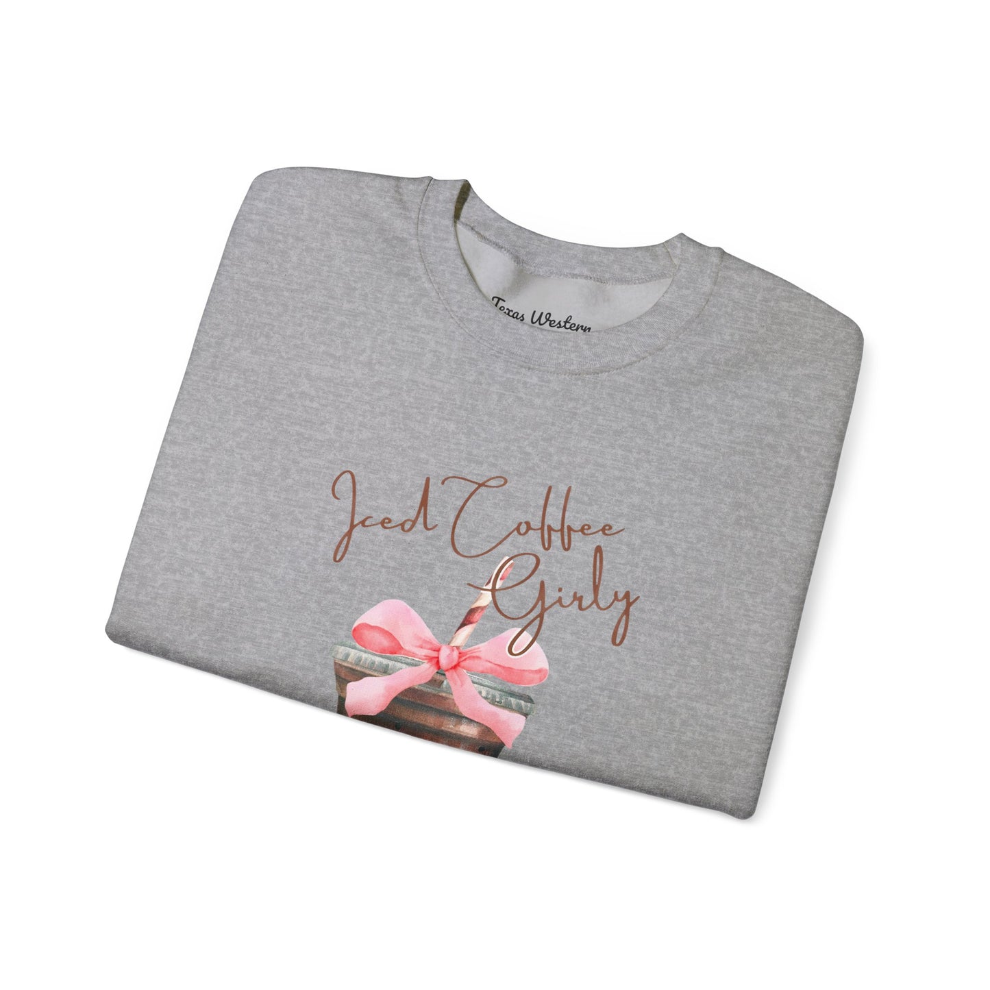Iced Coffee Girly Crewneck - Gildan