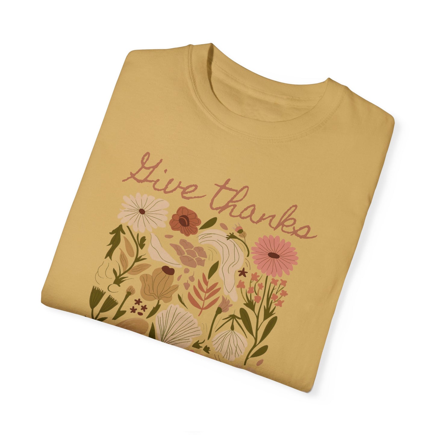 Give Thanks Boho Tee - Comfort Colors