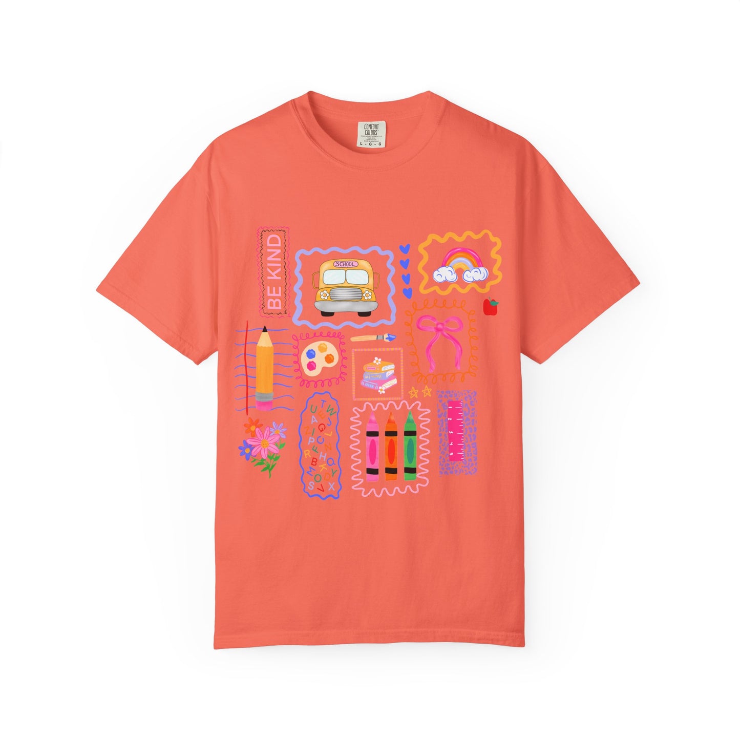Back to School Collage Tee - Comfort Colors