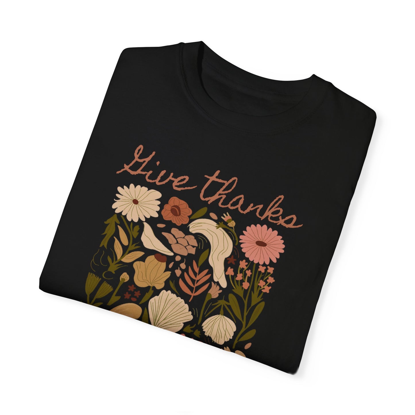 Give Thanks Boho Tee - Comfort Colors