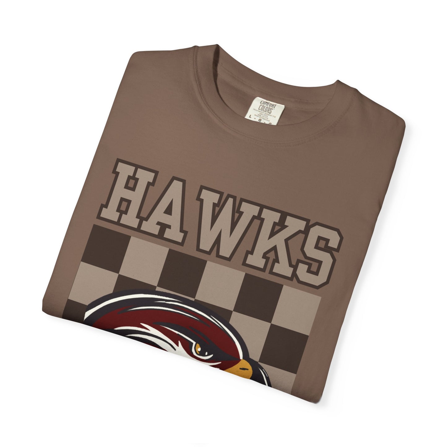 Checkered Hawks Tee - Comfort Colors