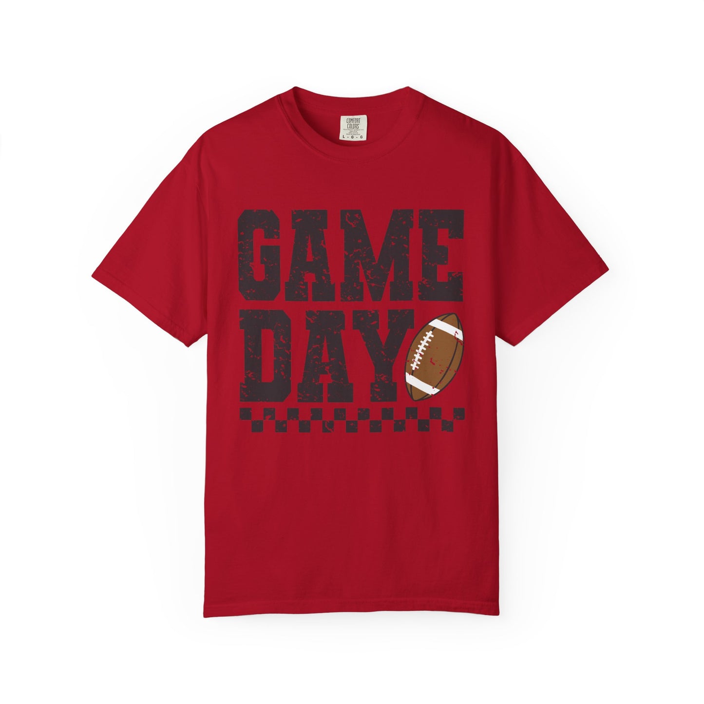 Game Day Checkered Tee - Comfort Colors