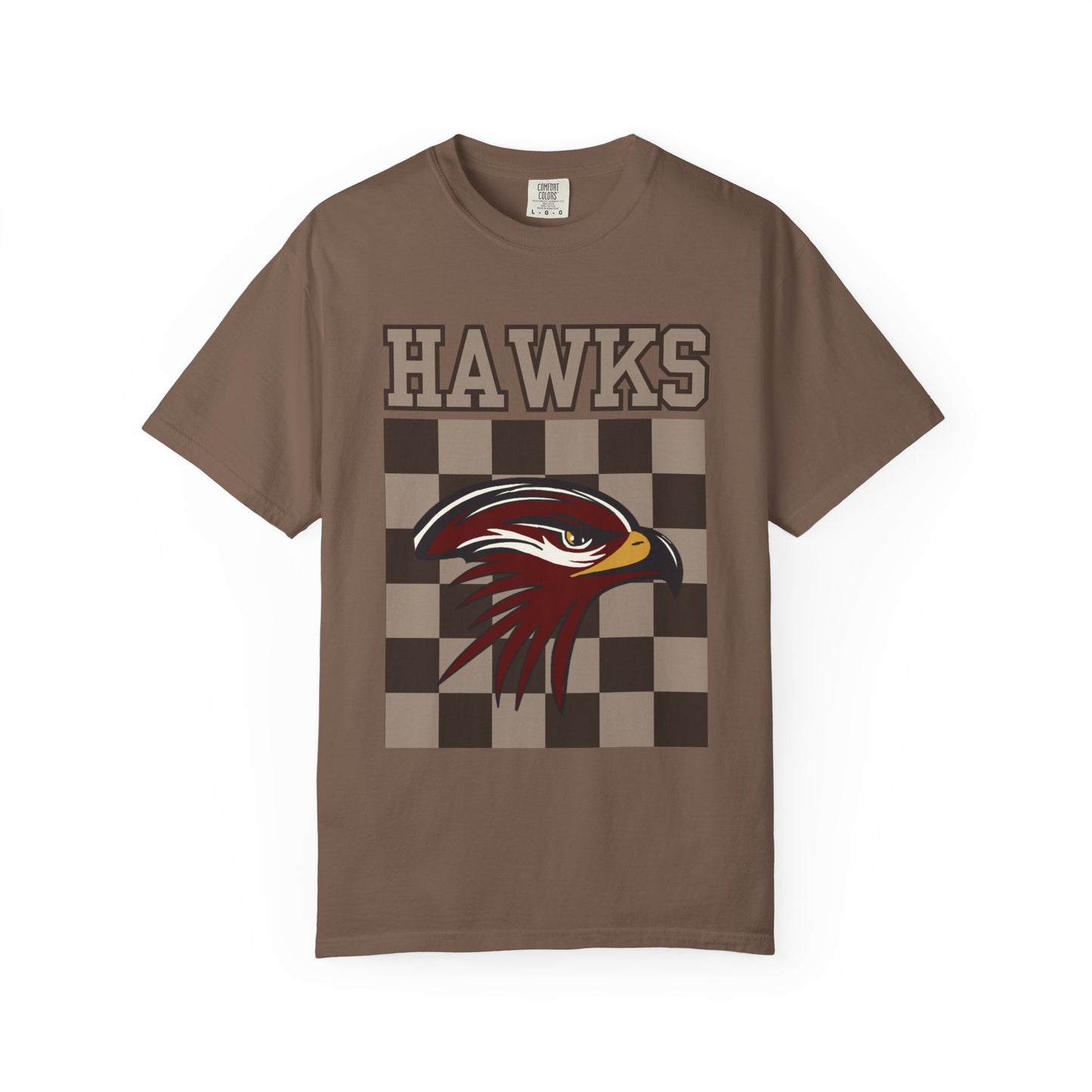 Checkered Hawks Tee - Comfort Colors