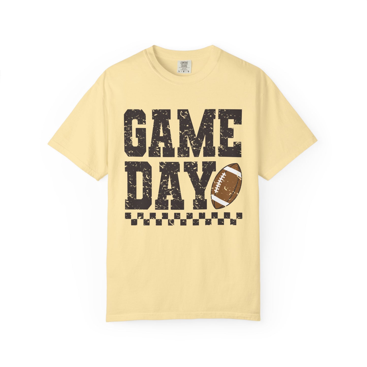 Game Day Checkered Tee - Comfort Colors