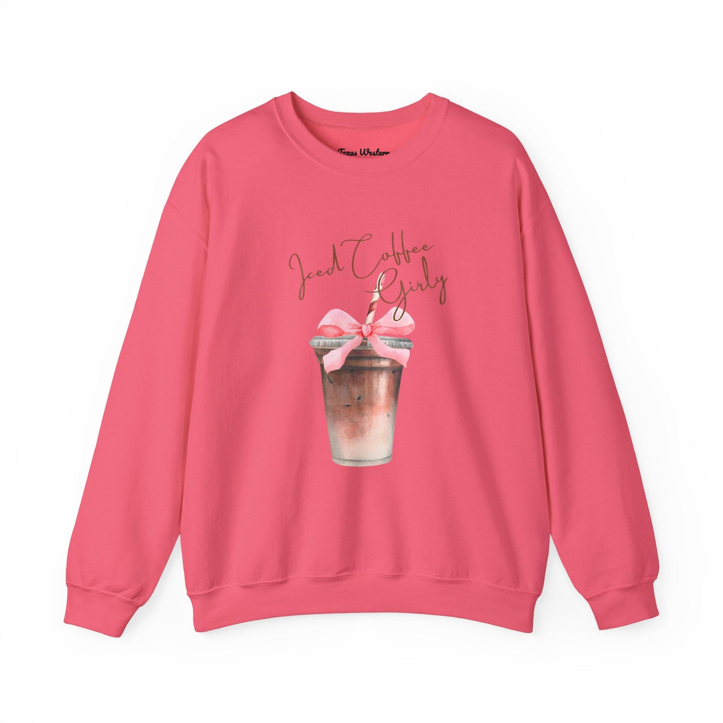 Iced Coffee Girly Crewneck - Gildan