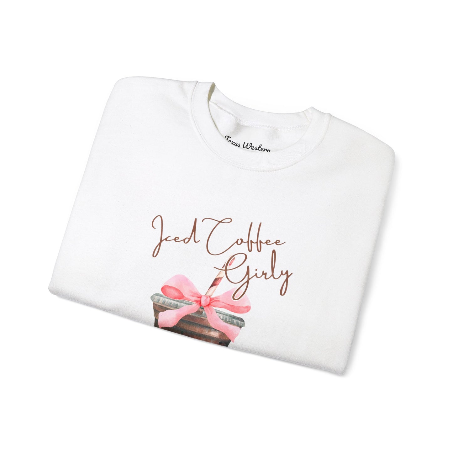 Iced Coffee Girly Crewneck - Gildan