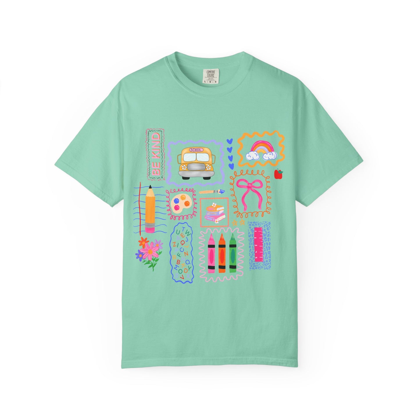 Back to School Collage Tee - Comfort Colors