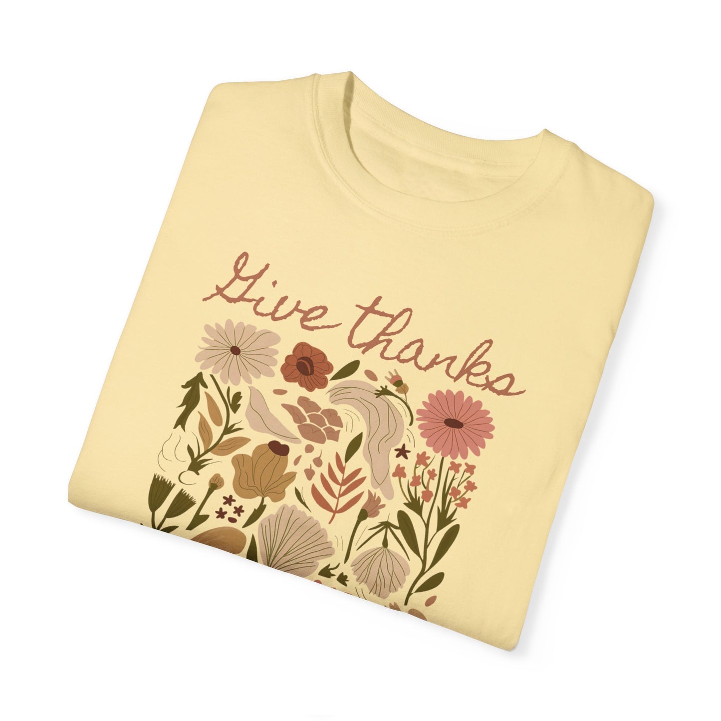 Give Thanks Boho Tee - Comfort Colors