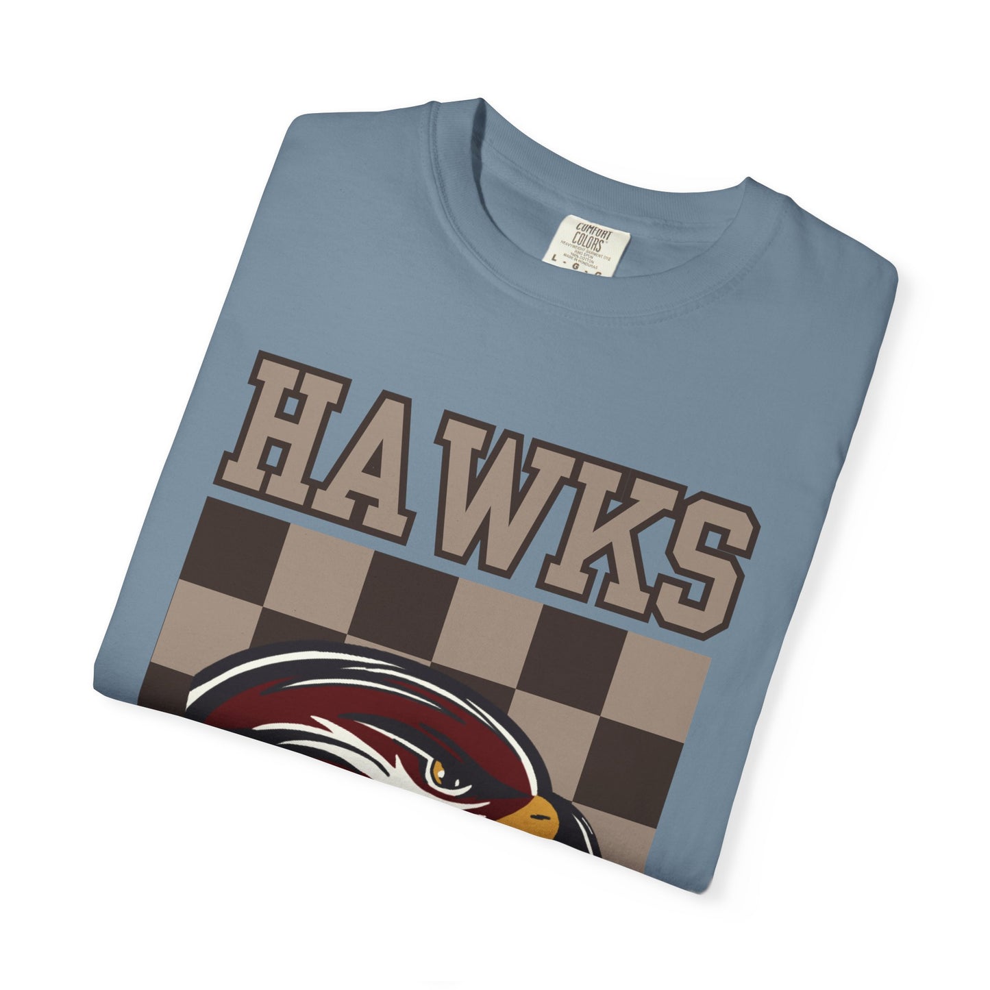 Checkered Hawks Tee - Comfort Colors