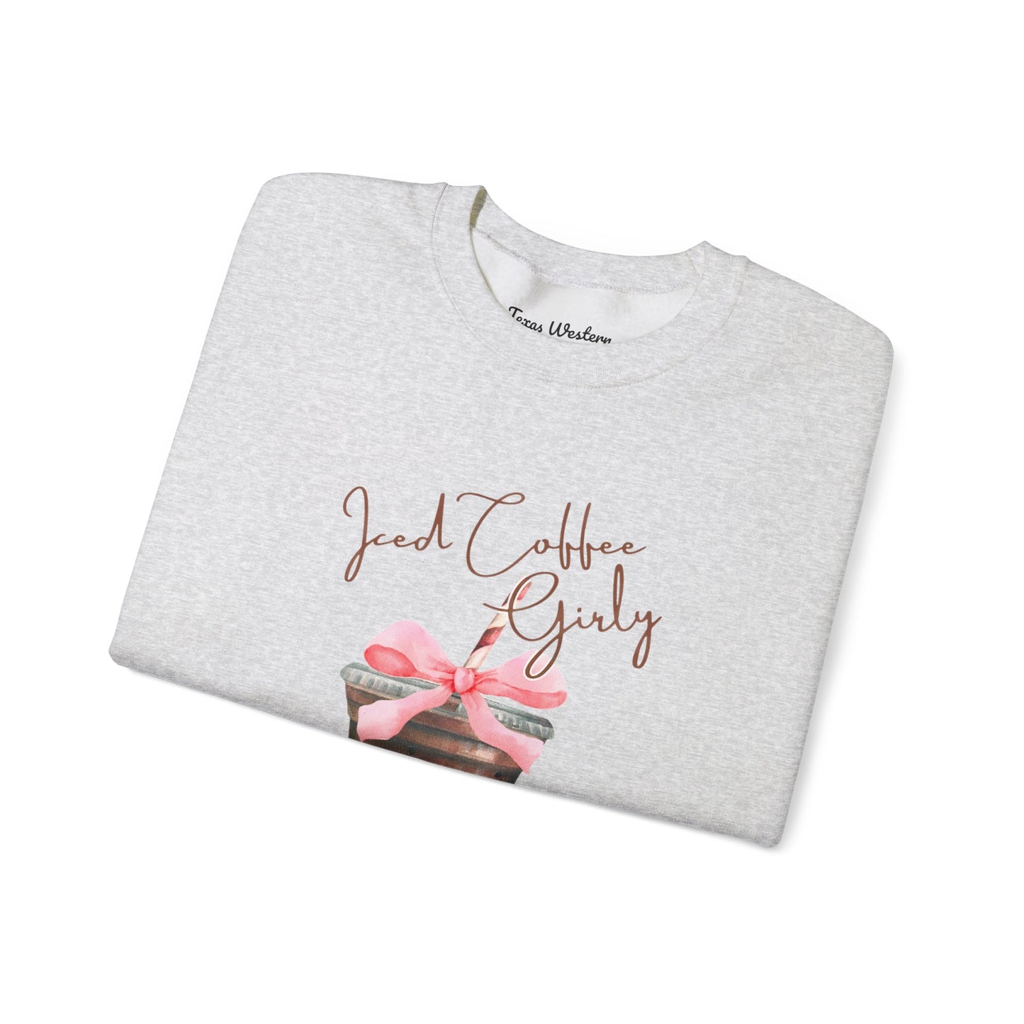 Iced Coffee Girly Crewneck - Gildan
