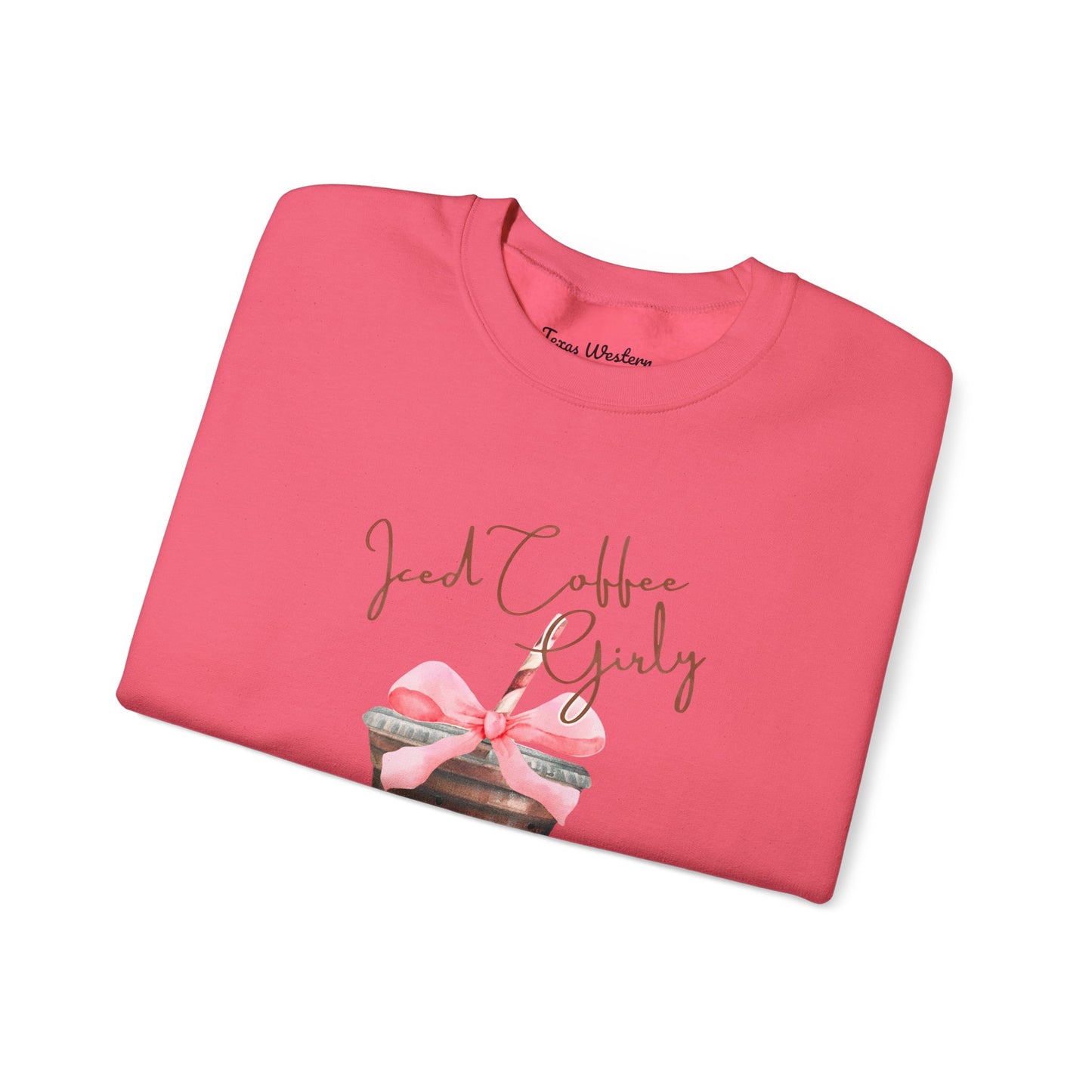 Iced Coffee Girly Crewneck - Gildan