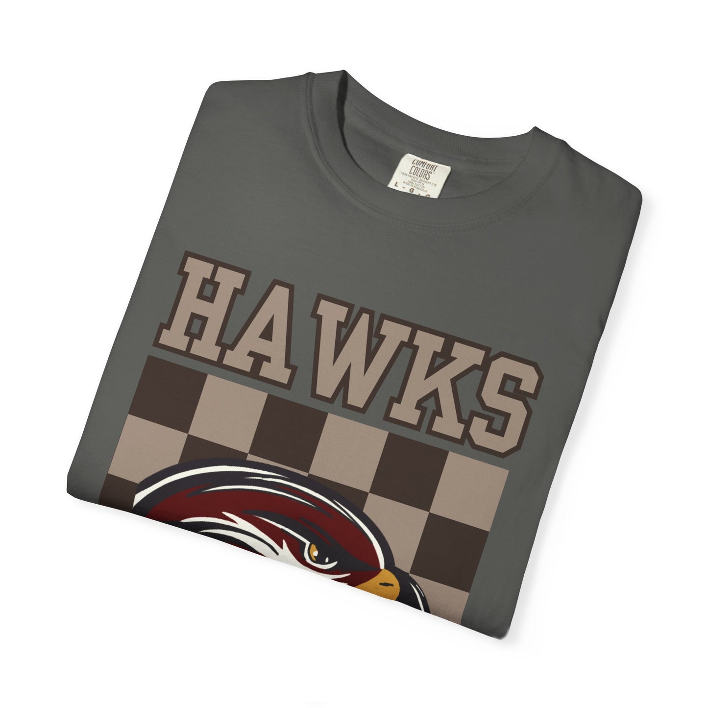 Checkered Hawks Tee - Comfort Colors