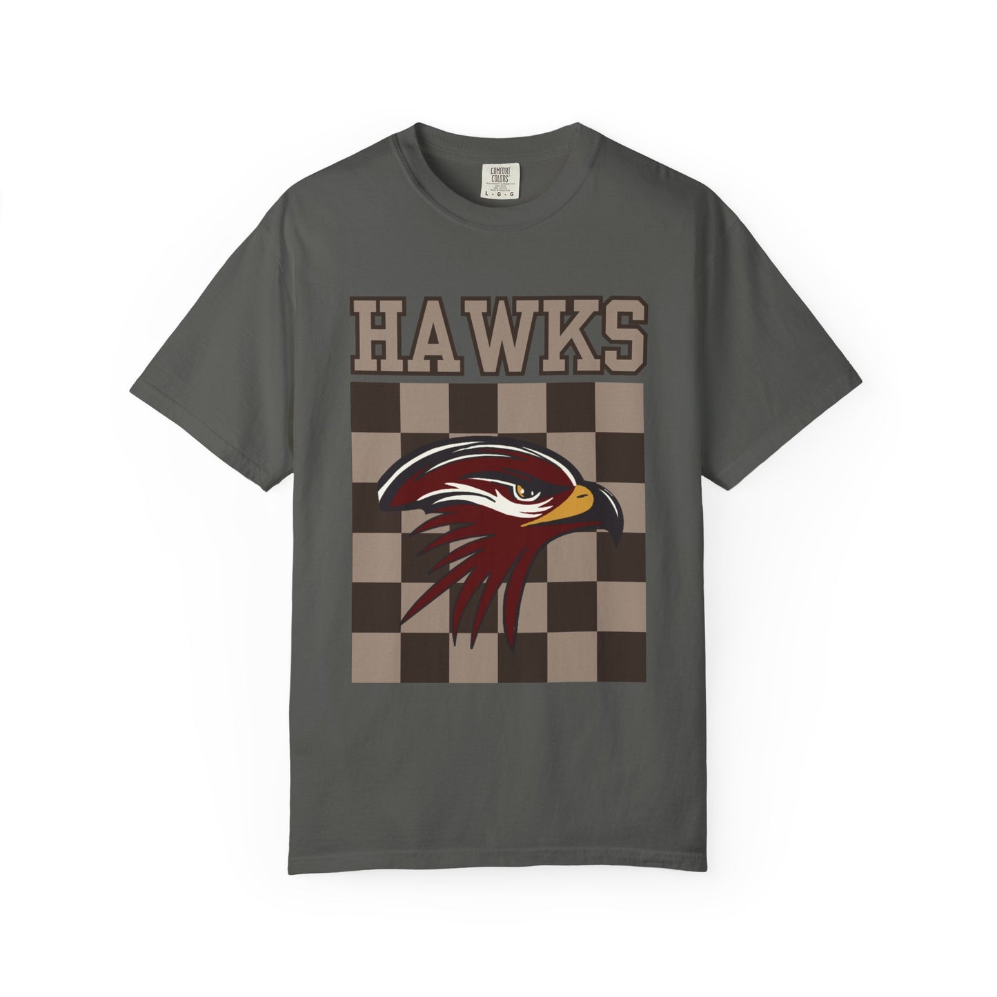 Checkered Hawks Tee - Comfort Colors