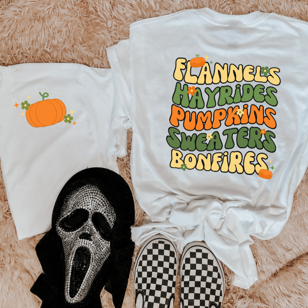 Fall Things Tee Front/Back Design - Gildan