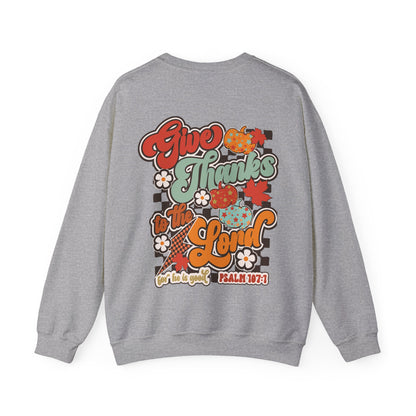 Give Thanks To The Lord - Red - Front/Back - Gildan