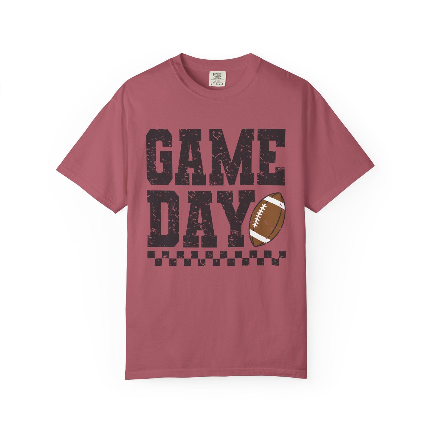 Game Day Checkered Tee - Comfort Colors