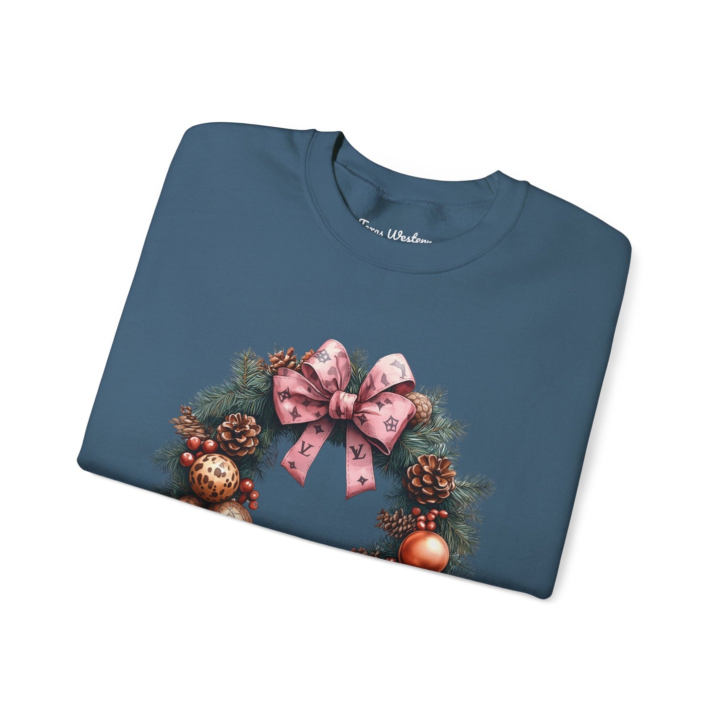 Christmas Wreath Crewneck - Gildan