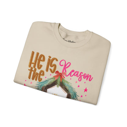 He is The Reason Crewneck - Gildan
