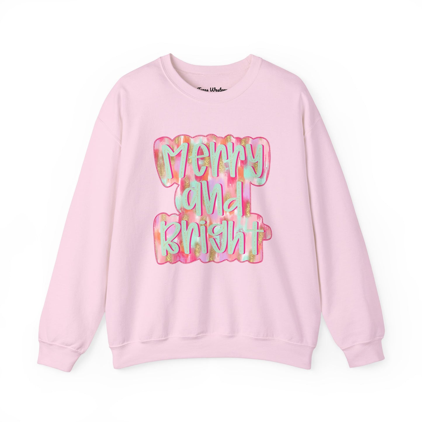 Merry & Bright Crewneck - Gildan