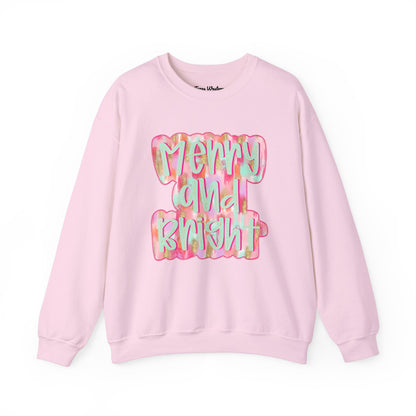 Merry & Bright Crewneck - Gildan
