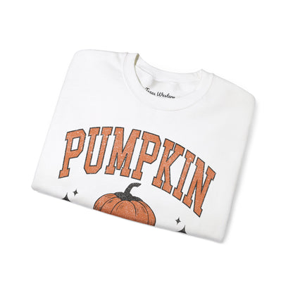 Pumpkin Season Varsity Font Crewneck - Gildan