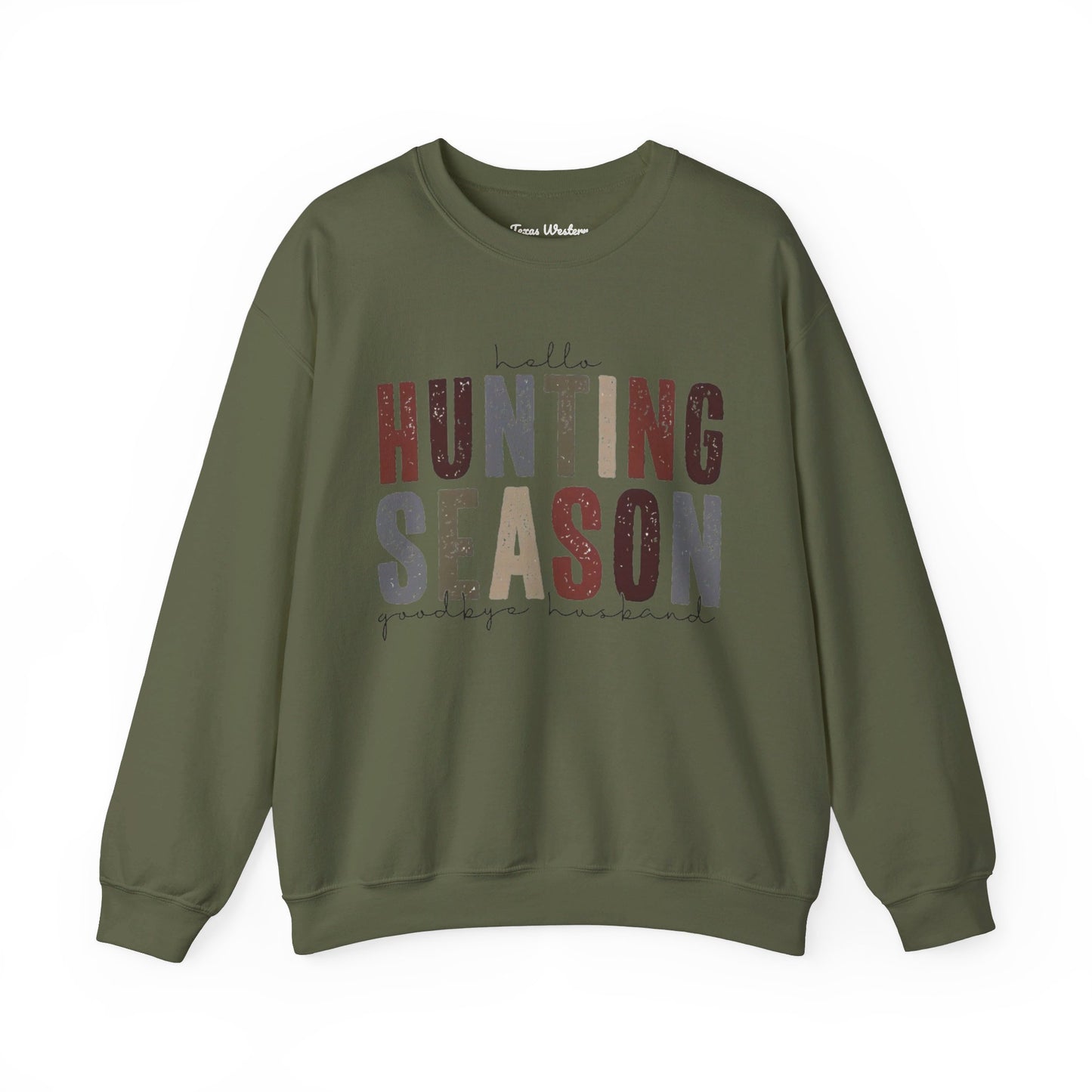 Hello Hunting Season Crewneck - Gildan
