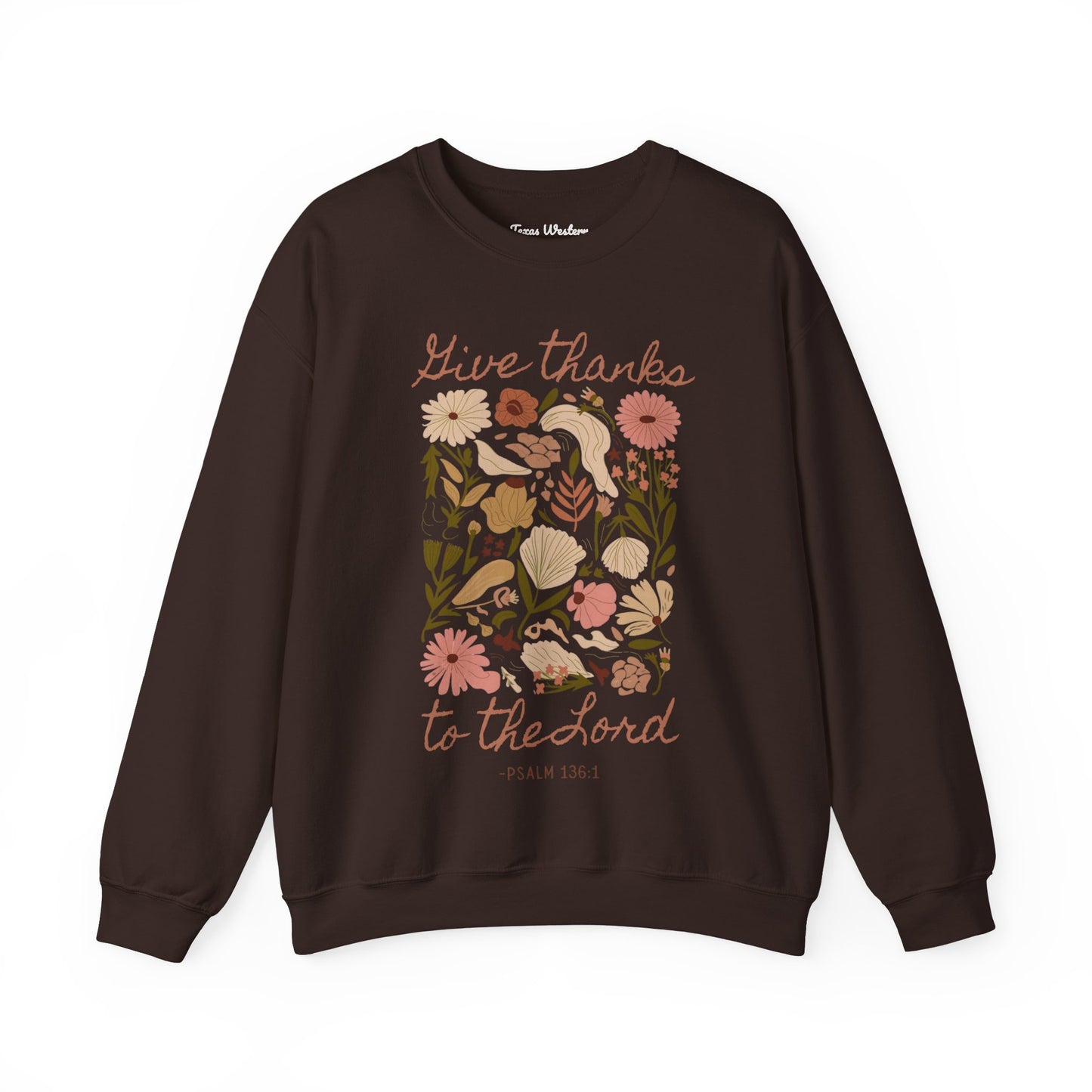 Give Thanks Boho Crewneck - Gildan
