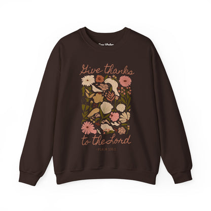 Give Thanks Boho Crewneck - Gildan