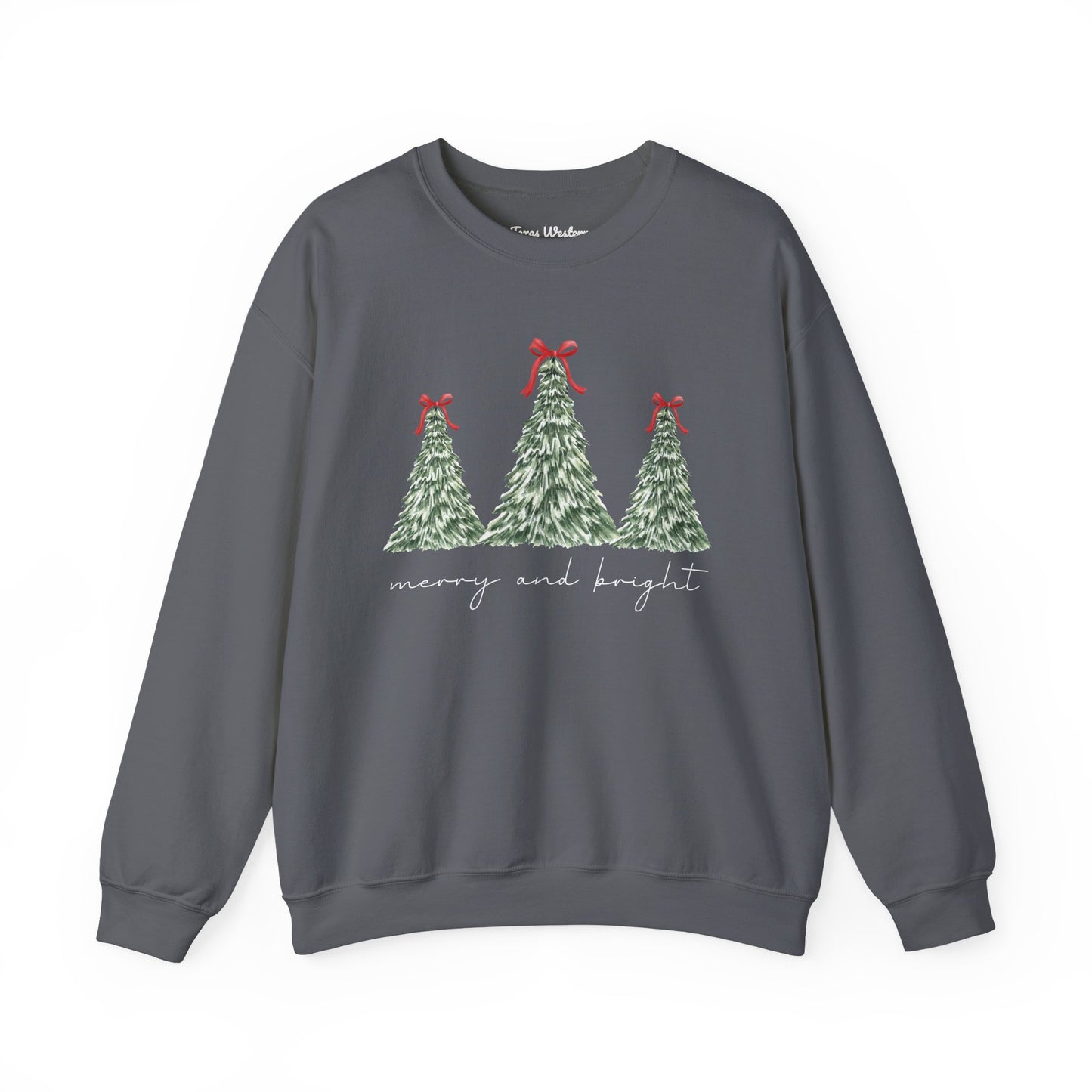 Merry and Bright Crewneck - Gildan