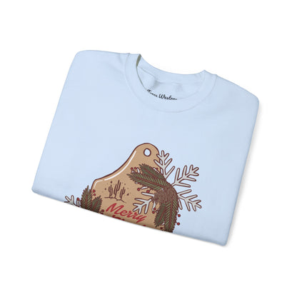 Christmas Cow Tag Crewneck - Gildan