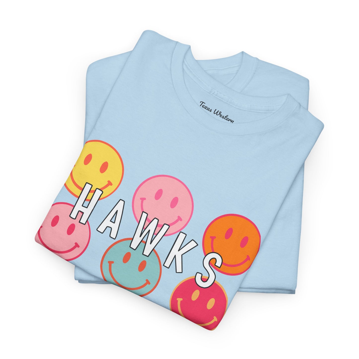 Hawks Smiley Tee  - Gildan