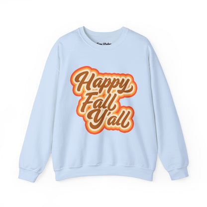 Happy Fall Y'all Crewneck - Gildan