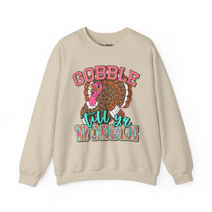 Gobble Till you Wobble Crewneck - Gildan