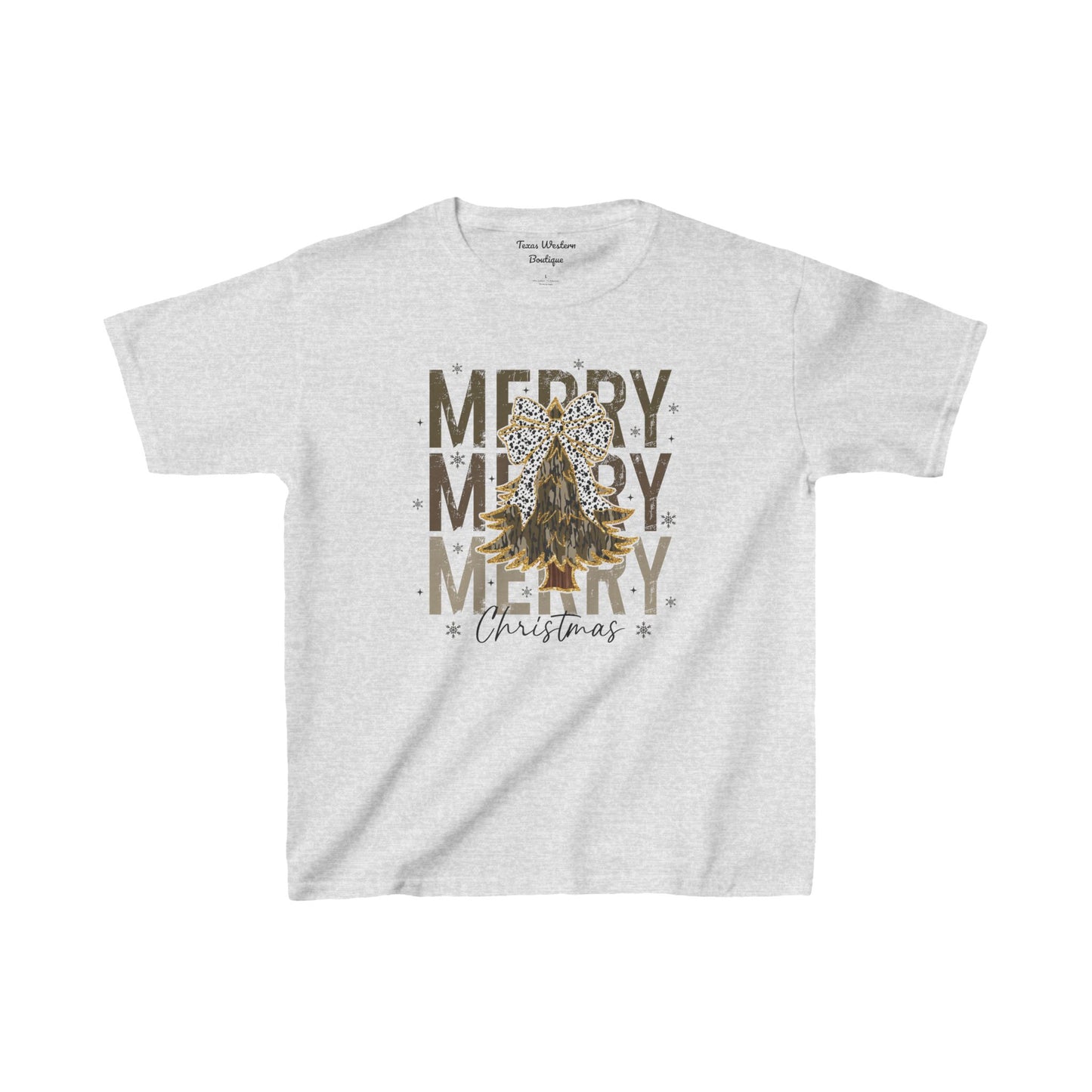 Camo Merry Christmas Tee - KIDS - Gildan