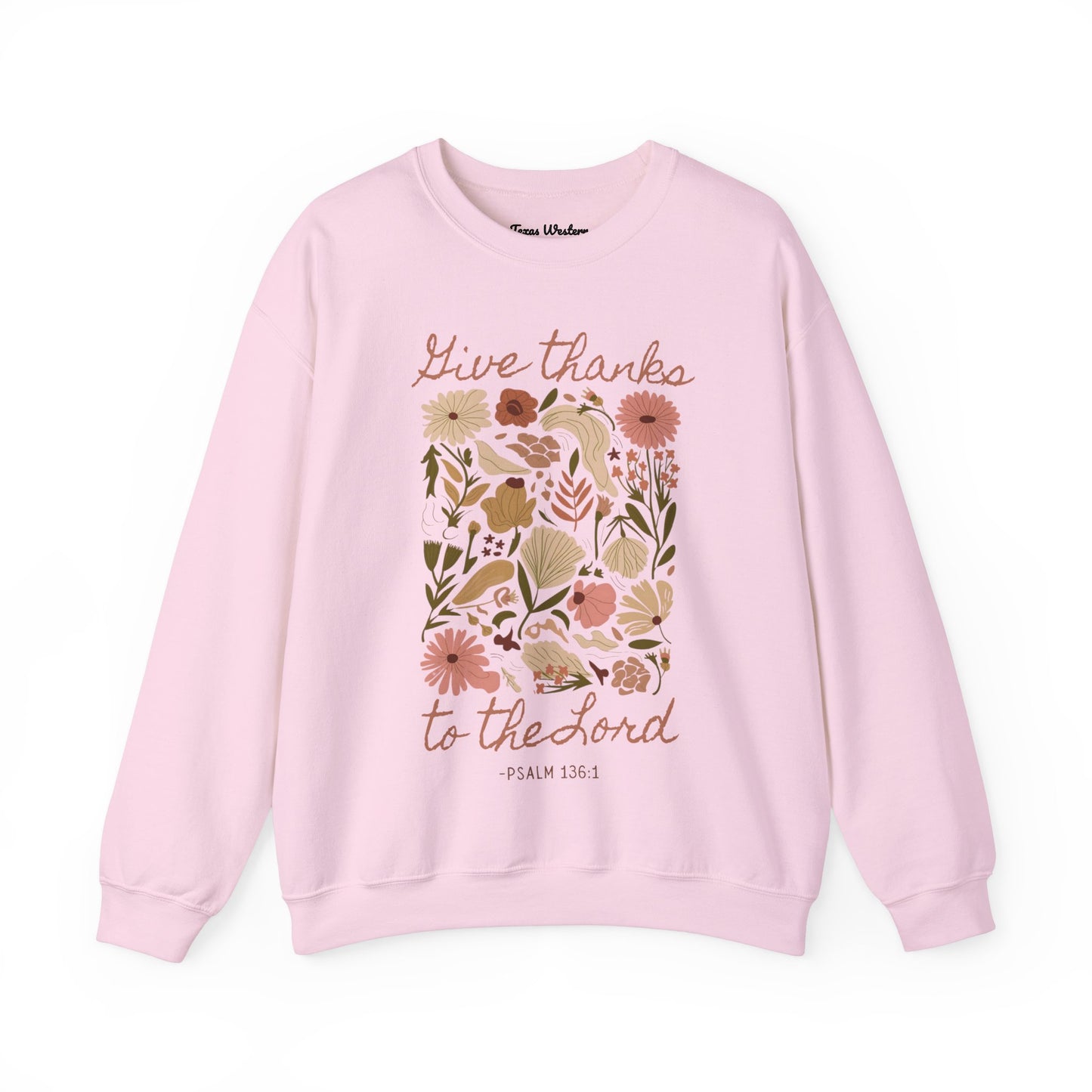 Give Thanks Boho Crewneck - Gildan