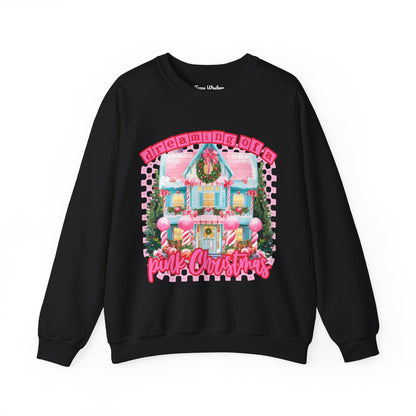 Dreaming of a pink Christmas Crewneck - Gildan