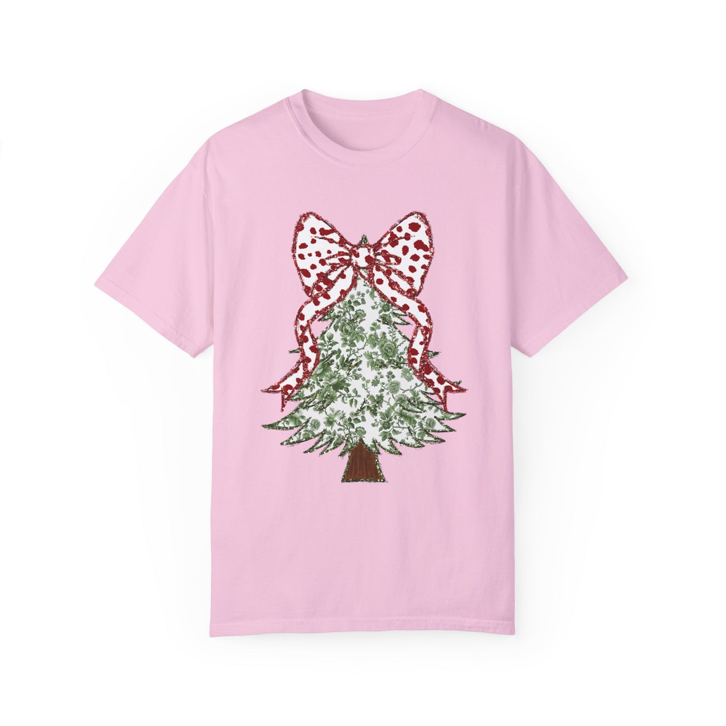 Glitter Christmas Tree Tee - Comfort Colors