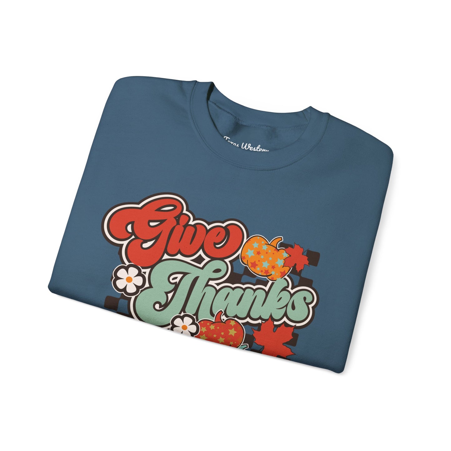 Give Thanks To The Lord - Red - Crewneck - Gildan