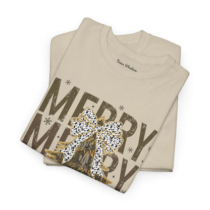 Camo Merry Christmas Tee - Gildan