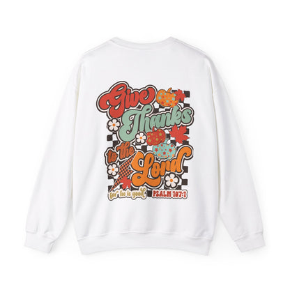 Give Thanks To The Lord - Red - Front/Back - Gildan